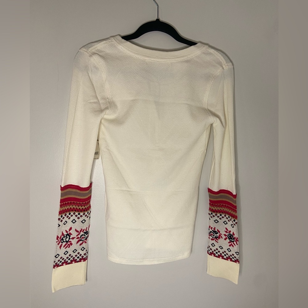 NWT Free People Mikah Layering Cuff In Cream Combo - Picture 3 of 5